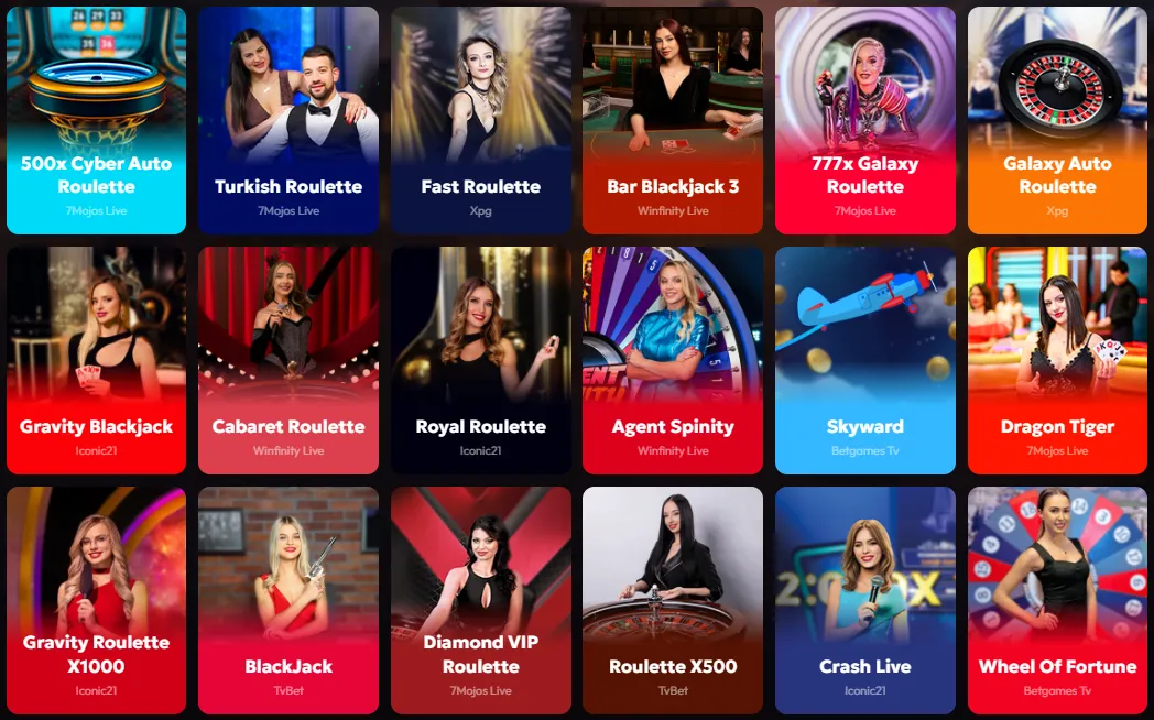 mad casino live games